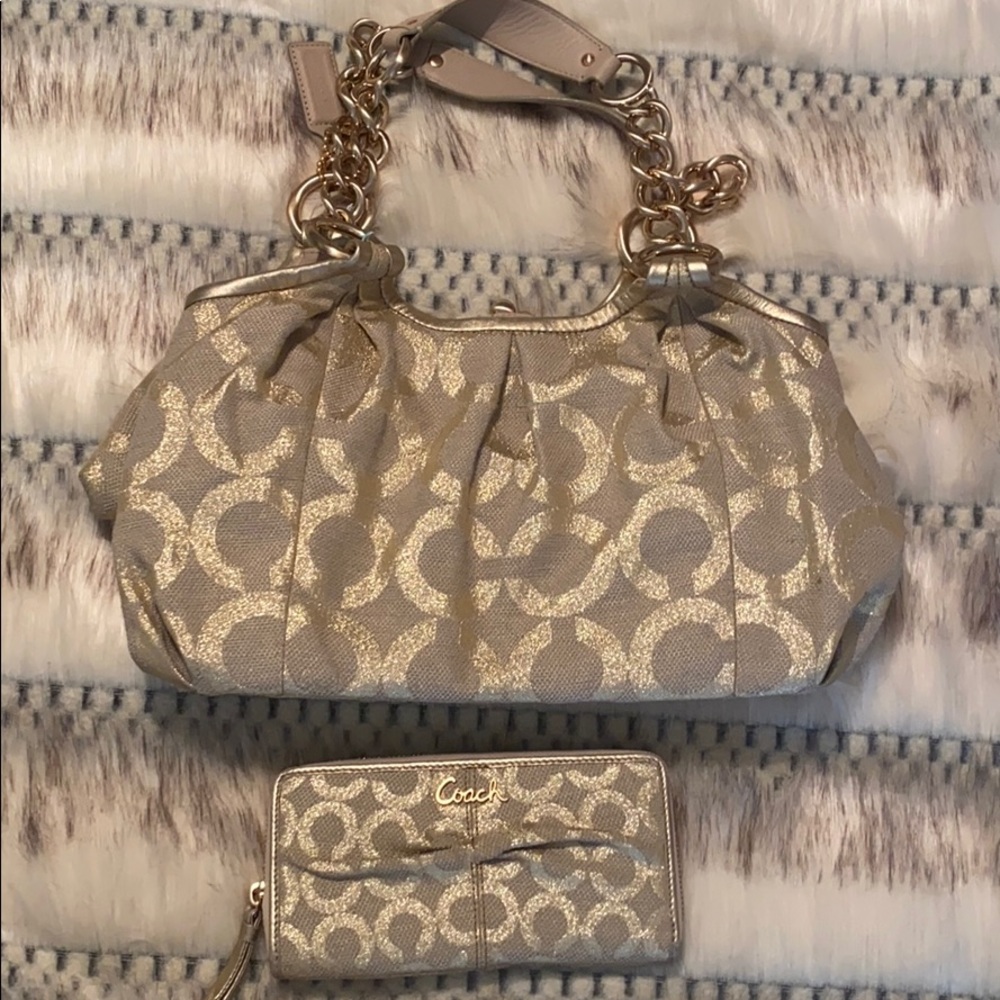 Limited edition coach purse and wallet